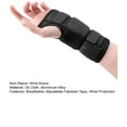 thumbnail image 7 of Pebbuoy 1Pc Sprained Wrist Brace Breathable Adjustable Left Right Hand Arthritis Pain Relief Wrist Support Stabilizer Recovery Protection Wrist Wrap Wristband, 7 of 7