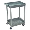 thumbnail image 7 of Luxor 18" x 24" Two Shelf Tub Utility Cart - Gray, 7 of 7