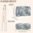 thumbnail image 4 of FORMRS Women Crossbody Purse with Chain Strap Vegan Leather Shoulder Handbag, Blue Hydrangeas Pattern, 4 of 7