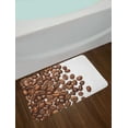 thumbnail image 2 of Coffee Bath Mat, Overview Layout of Scattered Dark Beverage with Caffeine, Plush Bathroom Decor Mat with Non Slip Backing, 29.5" X 17.5", Pale Chocolate Brown, by Ambesonne, 2 of 2