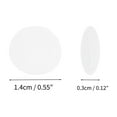 thumbnail image 4 of Unique Bargains 5 Pair Eyeglass Temple Tips Round Pattern Anti-slip Ear Hooks 0.55"x0.55"x0.12" White, 4 of 5