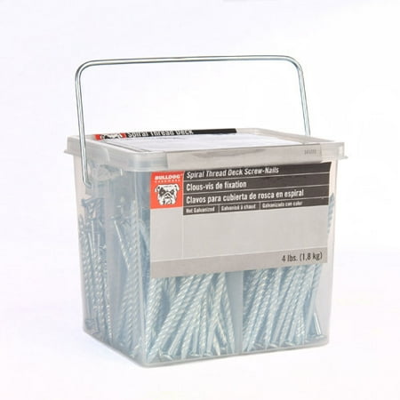 Bulldog Hardware Hot Galvanized Spiral Thread Screw-Nails