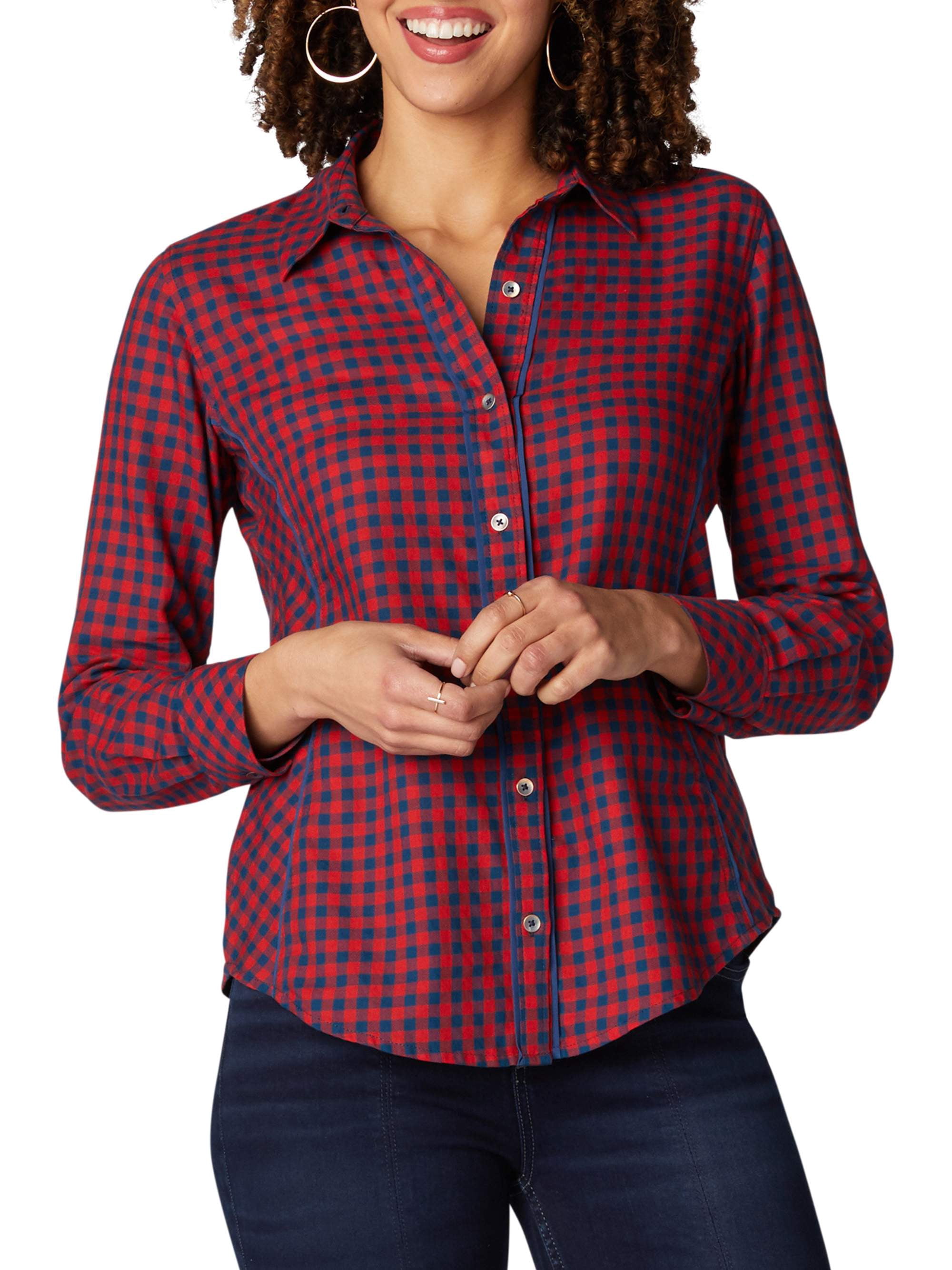 Shape Illusions Long Sleeve Woven Shirt 
