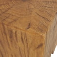 thumbnail image 4 of DecMode 14" x 18" Brown Magnesium Oxide Outdoor Accent Table, 1-Piece, 4 of 10