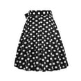 thumbnail image 4 of Sngxgn Womens Mini Skirts High Waisted Lace up Pleated Skort Skirts(Black,L), 4 of 4
