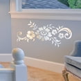 thumbnail image 5 of Girlsshop Removable Acrylic Mirror Flower Diy Art Wall Sticker Mural Decal Home Room Decor,Silver, 5 of 9