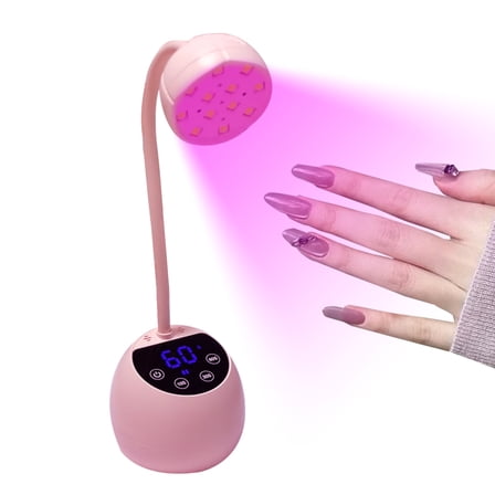Mini UV Nail Lamp with 3 Timers Auto Sensor 30W  UV Nail Light for Gel Nails Polish Nail Dryer