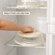 thumbnail image 3 of Tapa antisalpicaduras para microondas con asa, plegable, ventilada y con orificio para gancho, protección contra salpicaduras para platos, cuencos, resistente al calor, sin BPA., 3 of 8