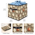 thumbnail image 3 of Bowling Foldable Toy Box with Handle, 10.8"x10.5"x10.6", Large Capacity Storage Baskets for Clothes Storage Cubes, 3 of 6