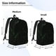 thumbnail image 2 of Balery Black Marble Mochila Clásica Impresa Básica para Viaje, Mochila Escolar Resistente al Agua, Mochila de Lona con Correas Ajustables-Small, 2 of 5
