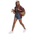 thumbnail image 7 of NY Threads Jean Shorts for Women Mid Rise Denim Shorts with Folded Hem, 30, Mid Blue, 7 of 7