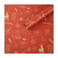 thumbnail image 2 of LIORAGLJ 27.55x19.68 Inch Folded Christmas Wrapping Paper Tree Snowflakes Happy New Year Bulk Pack (Red), 2 of 6