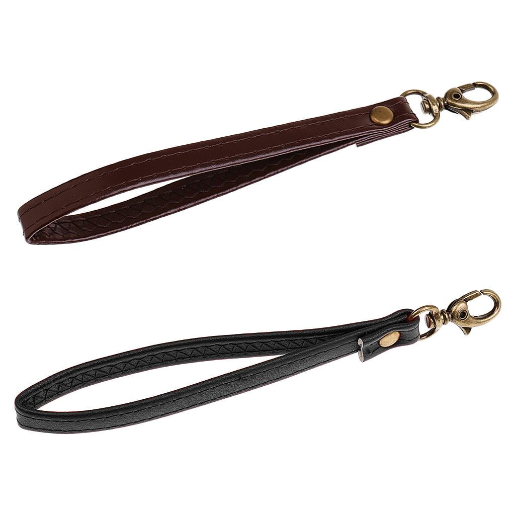 Leather wrist strap for purse hotsell
