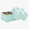 thumbnail image 3 of Room Copenhagen 40030642 Lego Storage Brick, 4 Knobs, Aqua Light Blue, 3 of 6