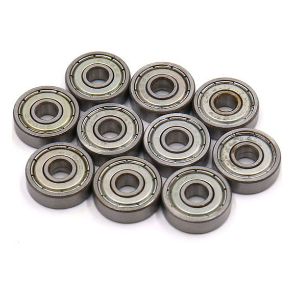 10 Pcs 625Z 5 x 16 x 5mm Double Shielded Deep Groove Radial Ball Bearing