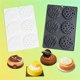 thumbnail image 2 of Elegant Waves Silicones Dessert Molds Heat Resistant Bakewares For Mousse Chocolate Making Nonstick Quick Cleaning White, 2 of 4