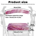 thumbnail image 6 of Jiueut Marble Print Medical Products Rollator Walker Seat & Back Cover for Seniors 2 Piece Removable Drive Rollator Walker Seat Cushions Soft Seat Cushion for a Rollator Walker, 6 of 7