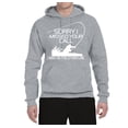 thumbnail image 2 of Missed Your Call Fishing Line Joke Fishing Unisex Graphic Hoodie Sweatshirt, Heather Grey, Large, 2 of 3