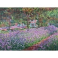 thumbnail image 2 of Monet, Claude 18x15 Gold Ornate Wood Framed with Double Matting Museum Art Print Titled - The Artists Garden at Giverny, 2 of 4
