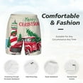 thumbnail image 4 of Kdxio Merry Christmas 1 Print Men'S Swim Trunks With Compression Liner 7 Inch Inseam Quick Dry Swim Shorts, 4 of 7