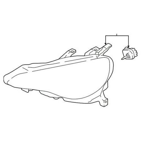 Genuine OE Subaru Headlamp Housing - 84913CA401