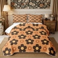 thumbnail image 2 of Manfei Vintage Floral Blossom Twin Quilt Set 2 Pieces,Groovy Flowers Twin Coverlet Set,1 Bedspread and 1 Pillowcase, 2 of 7