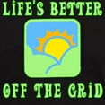 thumbnail image 3 of CafePress - Life's Better Off The Grid Dark T Shirt - Men's Classic Graphic Cotton T-Shirt, 3 of 4