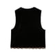 thumbnail image 2 of Sunloudy Chaleco para mujer, chaleco sin mangas con bordado frontal abierto y flores para calle informal Sunloudy moda, 2 of 9