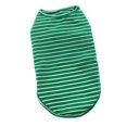 thumbnail image 4 of Algodón rayas pequeño perro mascota gato suéter camisa ropa para cachorro  Verde Zulema Chaqueta a rayas para perros pequeños, 4 of 8