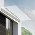 thumbnail image 5 of Miumaeov Awning Canopy Porch Door Awning UV Rain Snow Protection for Front Door/Porch Patio Roof Rain Shelter Thicken Clear Cover Maintenance Patio Awning Polycarbonate Sheet No Brackets, 5 of 12