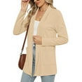 thumbnail image 3 of MOSHU Lightweight Cardigans for Women Long Sleeve Open Front Tops Casual Loose Fall Cardigan with Pockets, 3 of 9