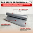 thumbnail image 5 of 2 Pack Large Thick Heavy Duty Non Stick Teflon Silver Oven Liners Mat 17"x 25" for bottom of Electric Oven Gas Oven Microwave Charcoal or Gas Grills, 5 of 8