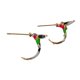 thumbnail image 1 of Sonducket Pendientes de mujer a la moda con forma de pájaro, pendientes con pintura al óleo de colibrí volador, bonitos pendientes de aleación para Ropa, zapatos y accesorios Miscelánea, 1 of 1