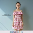 thumbnail image 5 of French Connection Girls' Off-Shoulder Floral Smocked Sundress with Ruffle for Kids (Sizes 4-16), 5 of 9