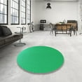 thumbnail image 4 of Ahgly Company Machine Washable Indoor Round Transitional Spring Green Area Rugs, 8' Round, 4 of 7