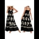 thumbnail image 2 of Vestido de Verano Informal Bohemio para Mujer, Sin Mangas, Estampado, , Escalonado, para Playa, 2025 Negro S, 2 of 5