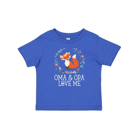 

Inktastic Oma and Opa Love Me Girls Cute Fox Gift Baby Girl T-Shirt