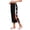 Black, variant on Women's Tear Away Breakaway Capri Pants Post Surgery Recovery Hip Knee Ankle Replacement Adaptive Magic Tape Wide Leg Navy,S
