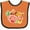 Orange and Black, variant on Inktastic Fiesta with Sombrero Taco Cactus Lime Red Pepper and Guitar in Background Boys or Girls Baby Bib