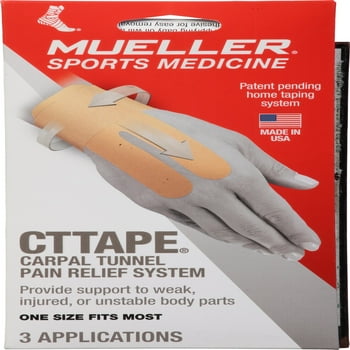 Mueller CTTape System for  Tunnel Pain , Beige, One Size Fits Most, 3 Applications