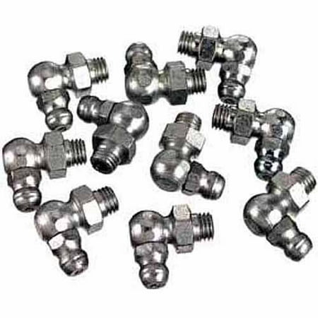 Lincoln 1/8" 90-Degree Grease Gun Fittings, 10pk