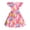 Hot Pink, variant on NAISIBABY Girls Casual Dresses, Crewneck Ruffles Sleeveless Cute Prints Summer Flowy Sundress Hot Pink Size 8
