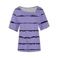thumbnail image 4 of Pohista Cute Summer Tops for Women Plus Size Shirts for Women Dressy Casual Blouses for Women Casual Summer Short Sleeve Tops for Women Short Length, 4 of 4