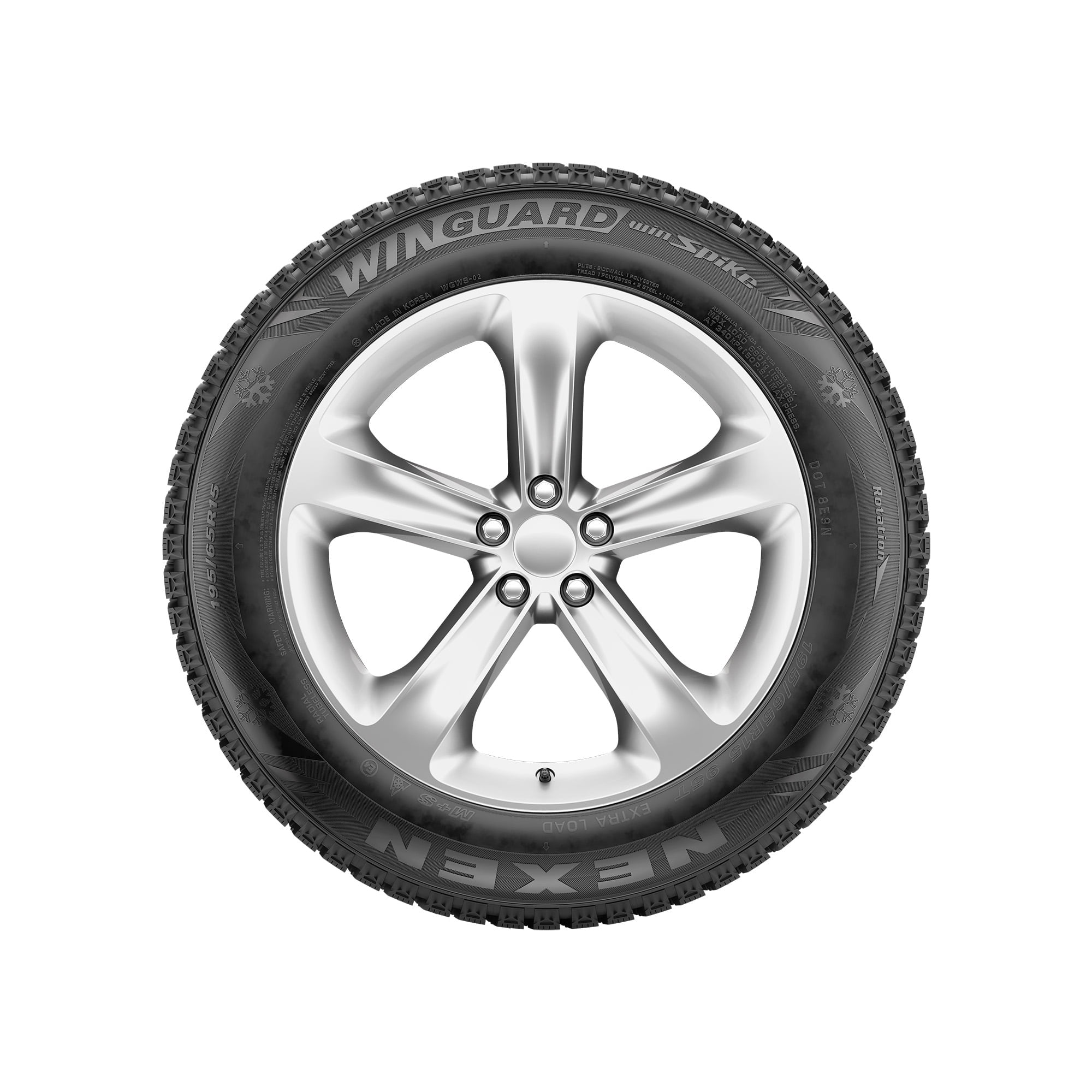 Nexen Winguard Winspike Winter LT265/70R17 121/118Q E Light Truck Tire Fits: 2017 Chevrolet Silverado 1500 WT, 2014-15 Chevrolet Silverado 1500 WT