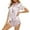 A-Pink635, variant on XIAONU Women's Floral Print Satin Piping Pajama Set Loose Fit Short Sleeve Notched Collar Sleepwear Set Soft Romantic Sleep Pajama Sets