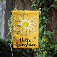 thumbnail image 4 of Summer Garden Flag Bee and Sunflower Design Double Sided Outdoor Yard or Porch Decor 12x18 Inch Yellow Flower Flag, 4 of 6