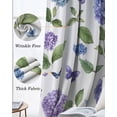thumbnail image 3 of Purple Hydrangeas Blackout Curtains for Bedroom Living Room Darkening Curtains 63 Inches Long Spring Botanical Garden Florals Window Curtain 2 Panels Set Window Treatment Grommet Drapes 52"x63", 3 of 9