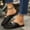 #0162-Black, variant on Women's Mesh Mules, Breathable Closed Toe Slip On Slippers, Flat Backless Shoes with Metal Buckle, Versatile Spring Summer Casual Footwear Gift
