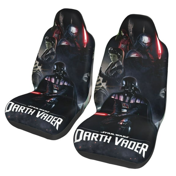Car Seat Covers Set Of 2 Darth Vader Front Seat Accessories Protector Cover Cushion Auto Car Decor Stretch Elastic Universal Fit For Most Vehicle Car Suv Truck