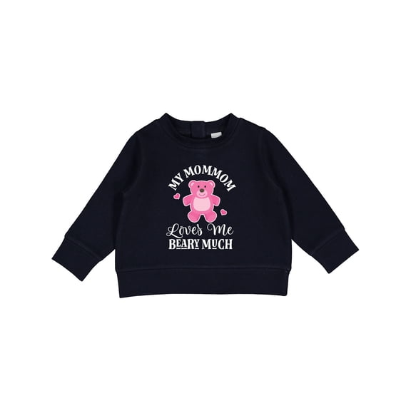 Inktastic Mommom Loves Me Girls Bear Baby Sweatshirt